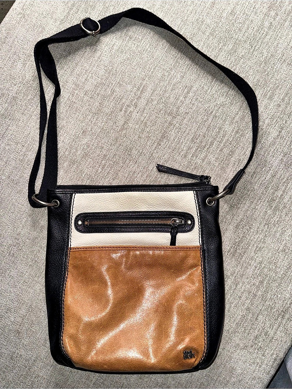 The Sak Laurel Leather Colorblock Crossbody Bag